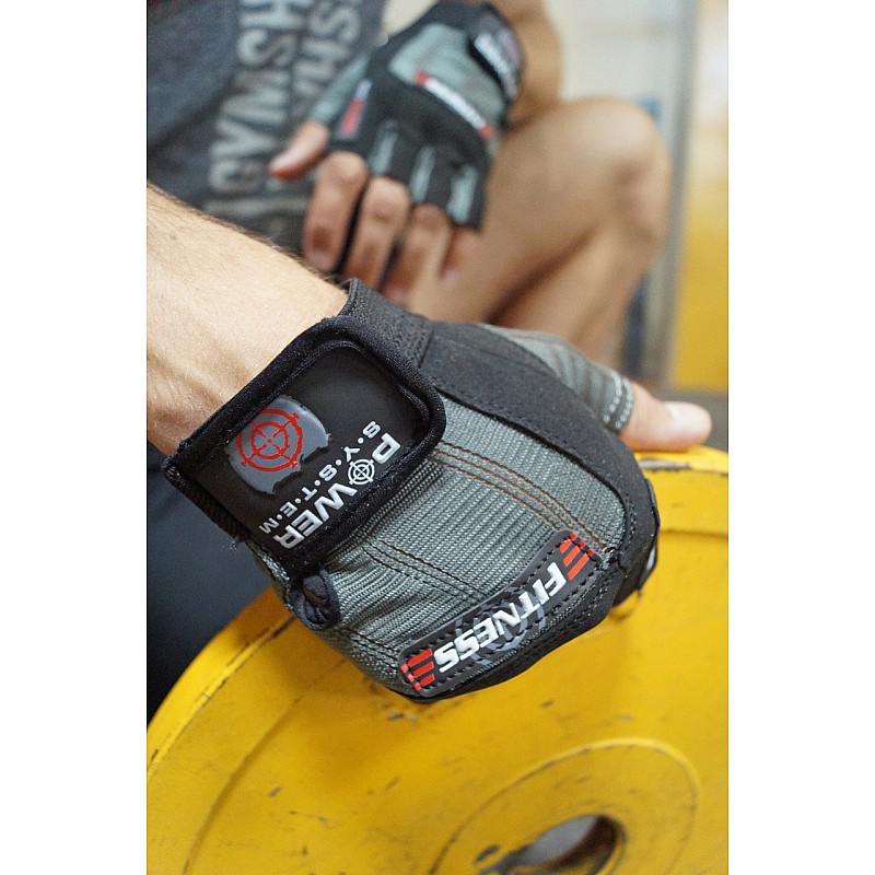 Перчатки для фитнеса и тяжелой атлетики Power System Fitness PS-2300 L Grey/Black фото товару