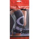 Фіксатор коліна LiveUP KNEE SUPPORT сірий / білий M фото товару