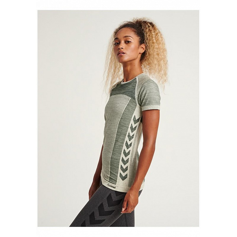 Футболка CLEA SEAMLESS T-SHIRT 208-080-1030-M/L Взрослые Женский СЕРЫЙ
