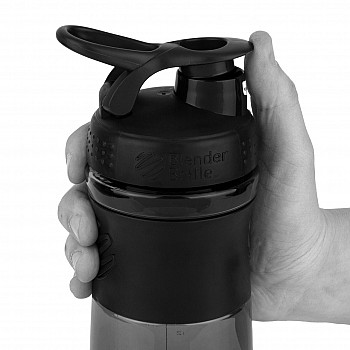 Спортивная бутылка-шейкер BlenderBottle SportMixer 28oz/820ml Black (ORIGINAL) - фото 2