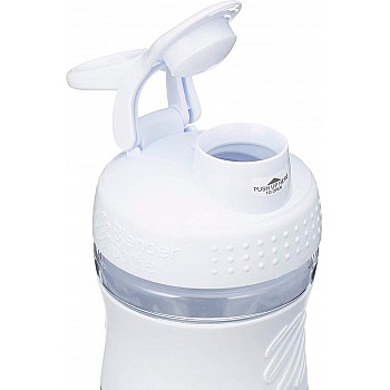 Спортивная бутылка-шейкер BlenderBottle SportMixer 20oz/590ml White (ORIGINAL) - фото 2