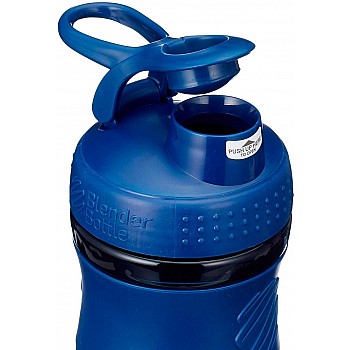 Спортивная бутылка-шейкер BlenderBottle SportMixer 20oz/590ml Navy (ORIGINAL) - фото 2