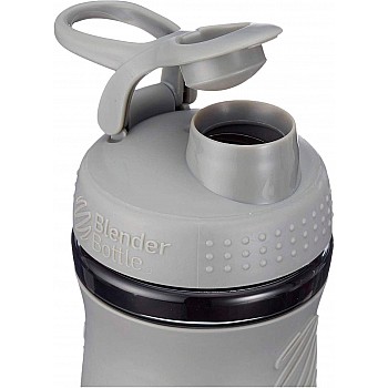 Спортивная бутылка-шейкер BlenderBottle SportMixer 20oz/590ml Grey (ORIGINAL) - фото 2