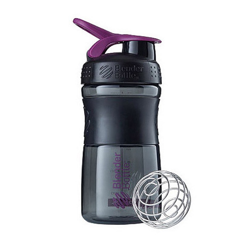 Спортивная бутылка-шейкер BlenderBottle SportMixer 20oz/590ml Black/Plum (ORIGINAL)