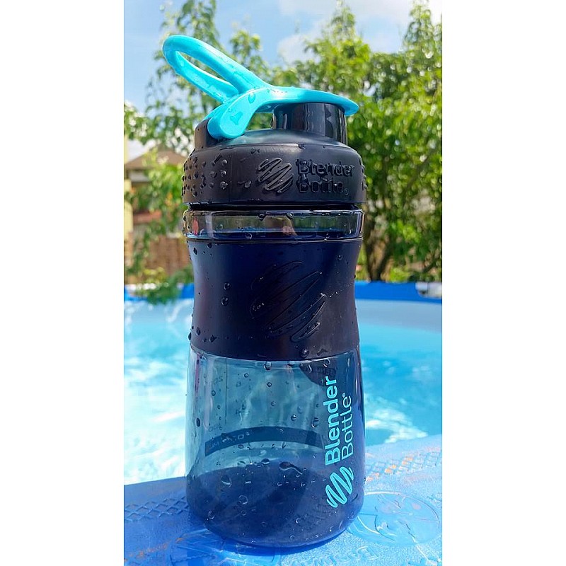 Спортивная бутылка-шейкер BlenderBottle SportMixer 20oz/590ml Black/Teal (ORIGINAL)
