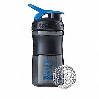 Спортивная бутылка-шейкер BlenderBottle SportMixer 20oz/590ml Black/Cyan (ORIGINAL)