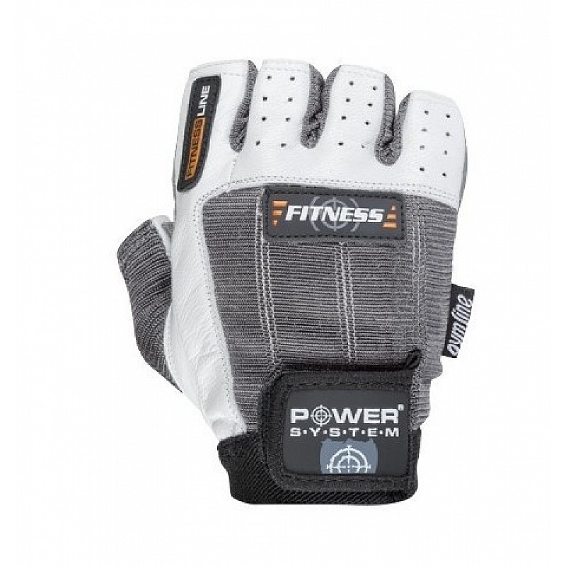 Перчатки для фитнеса и тяжелой атлетики Power System Fitness PS-2300 Grey/White XS