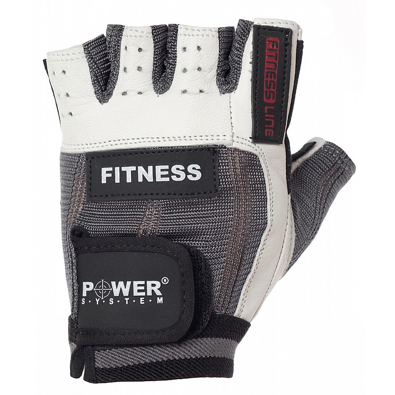 Перчатки для фитнеса и тяжелой атлетики Power System Fitness PS-2300 Grey/White XS