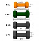Гантель PowerPlay 4125 виниловая 1 кг