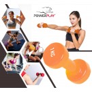 Гантель PowerPlay 4125 виниловая 1 кг