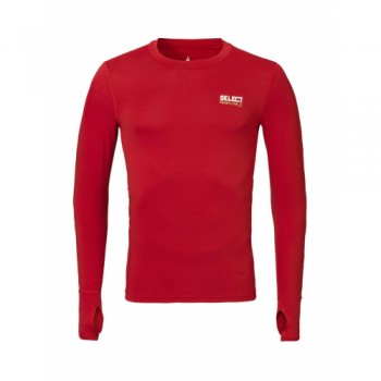 Термофутболка SELECT 6902 Compression shirt with long sleeves (L/S) (012) червоний, XL