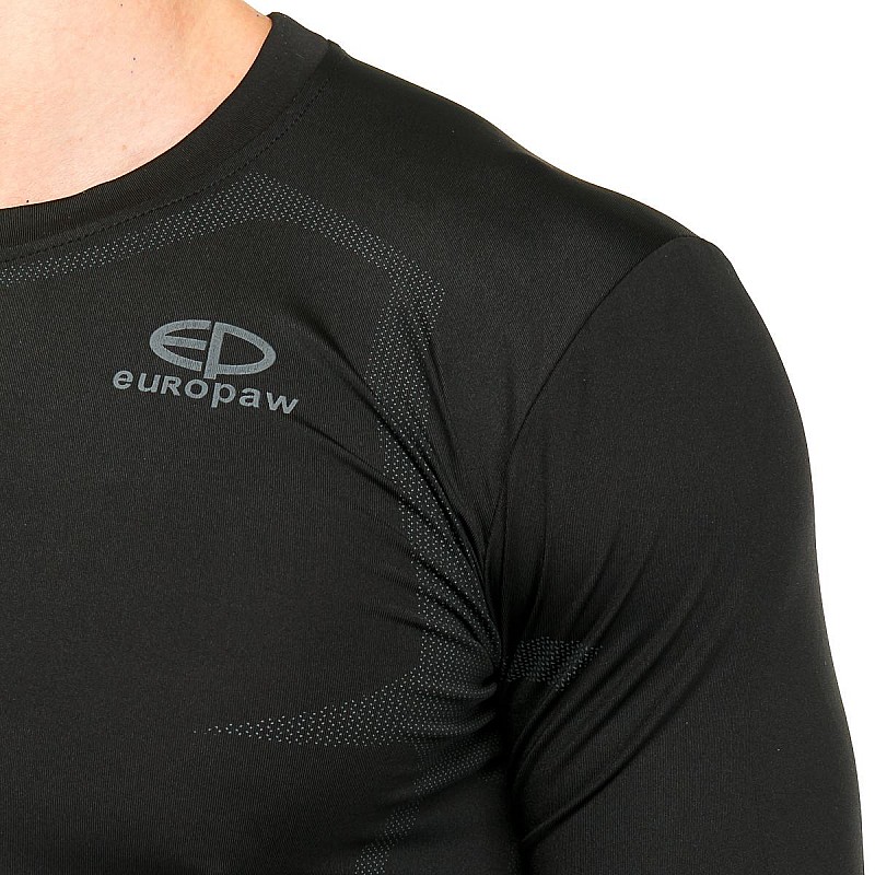Футболка компрессионная Europaw ls top черная [XS] фото товара