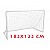 Футбольные ворота Yakimasport 182x122x61 см